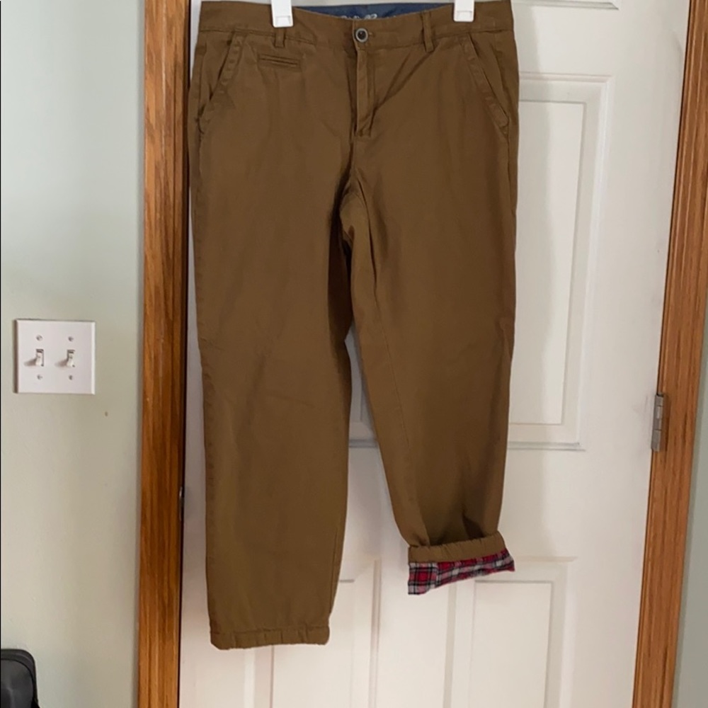 Eddie Bauer flannel lined pants